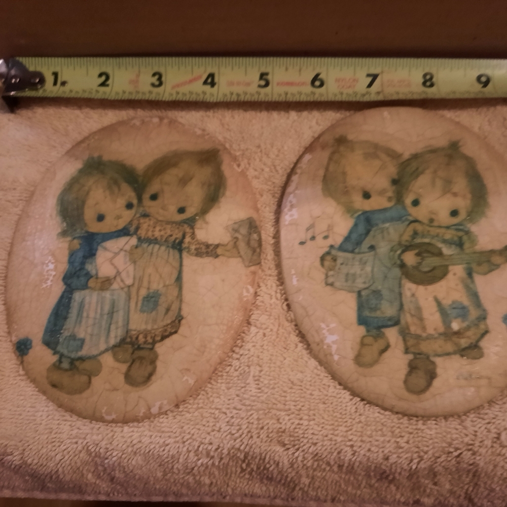 Vintage rare plaster wall hangings